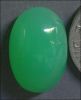 CHRYSOPRASE CABOCHON TOP QUALITY (AUSTRALIA) � 10.7 X 16 MM.